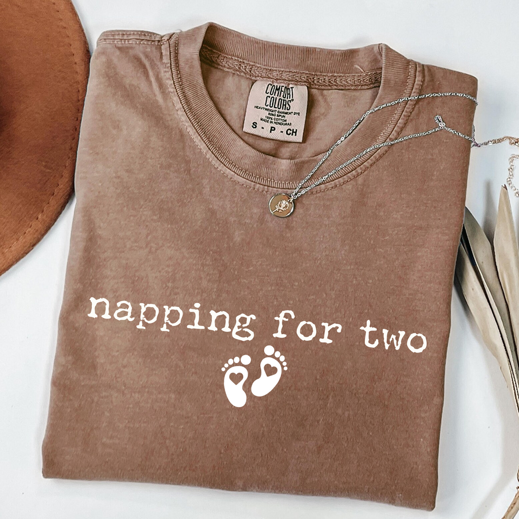 Napping For Two - Funny Pregnancy T-Shirt