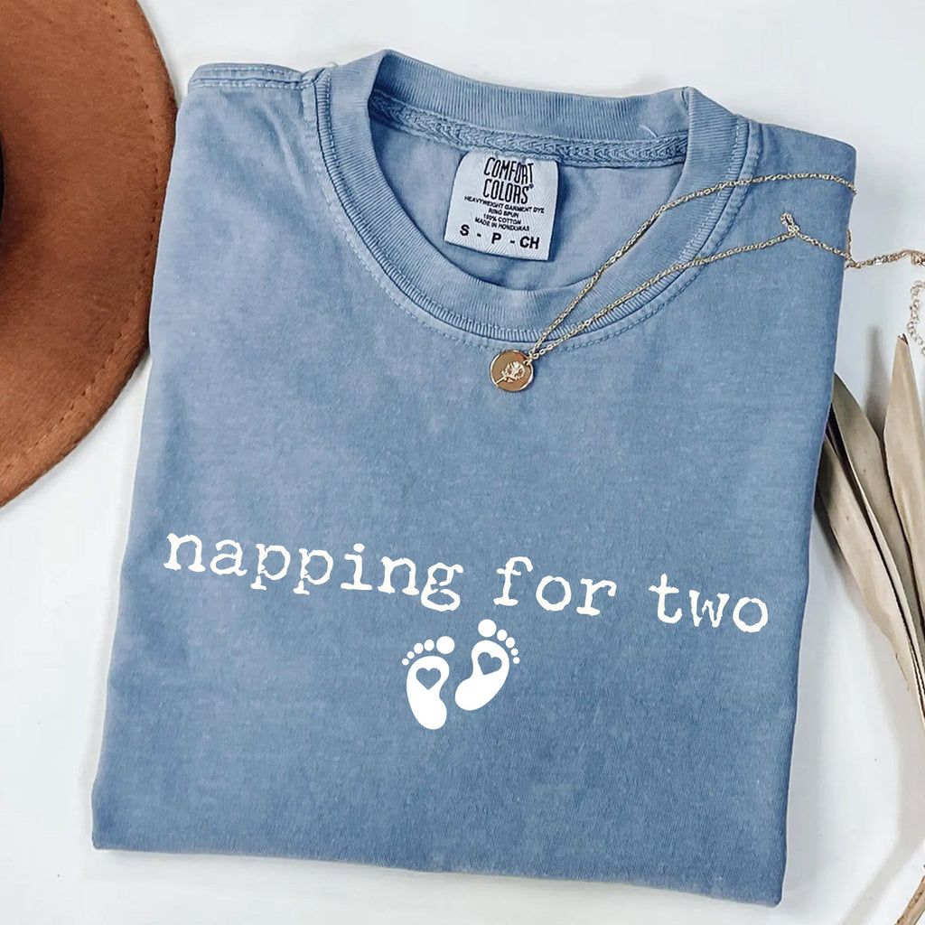 Napping For Two - Funny Pregnancy T-Shirt