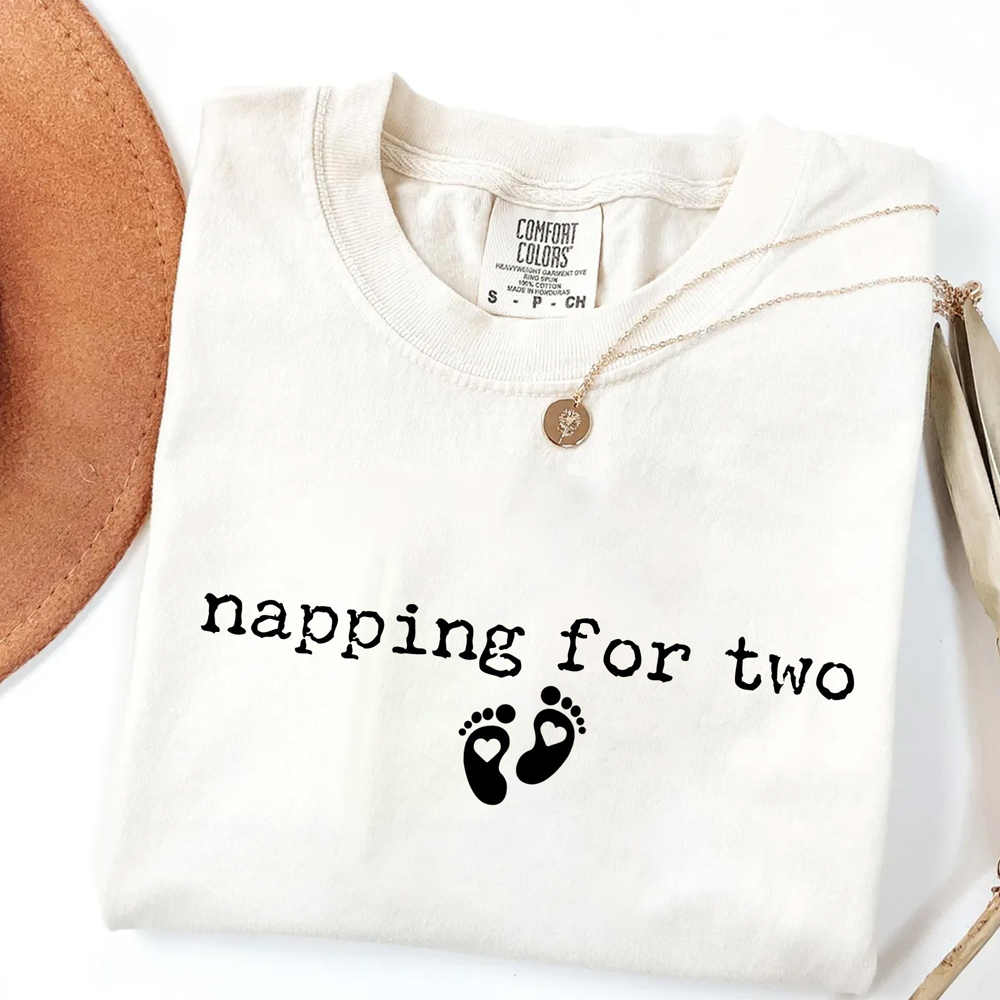 Napping For Two - Funny Pregnancy T-Shirt