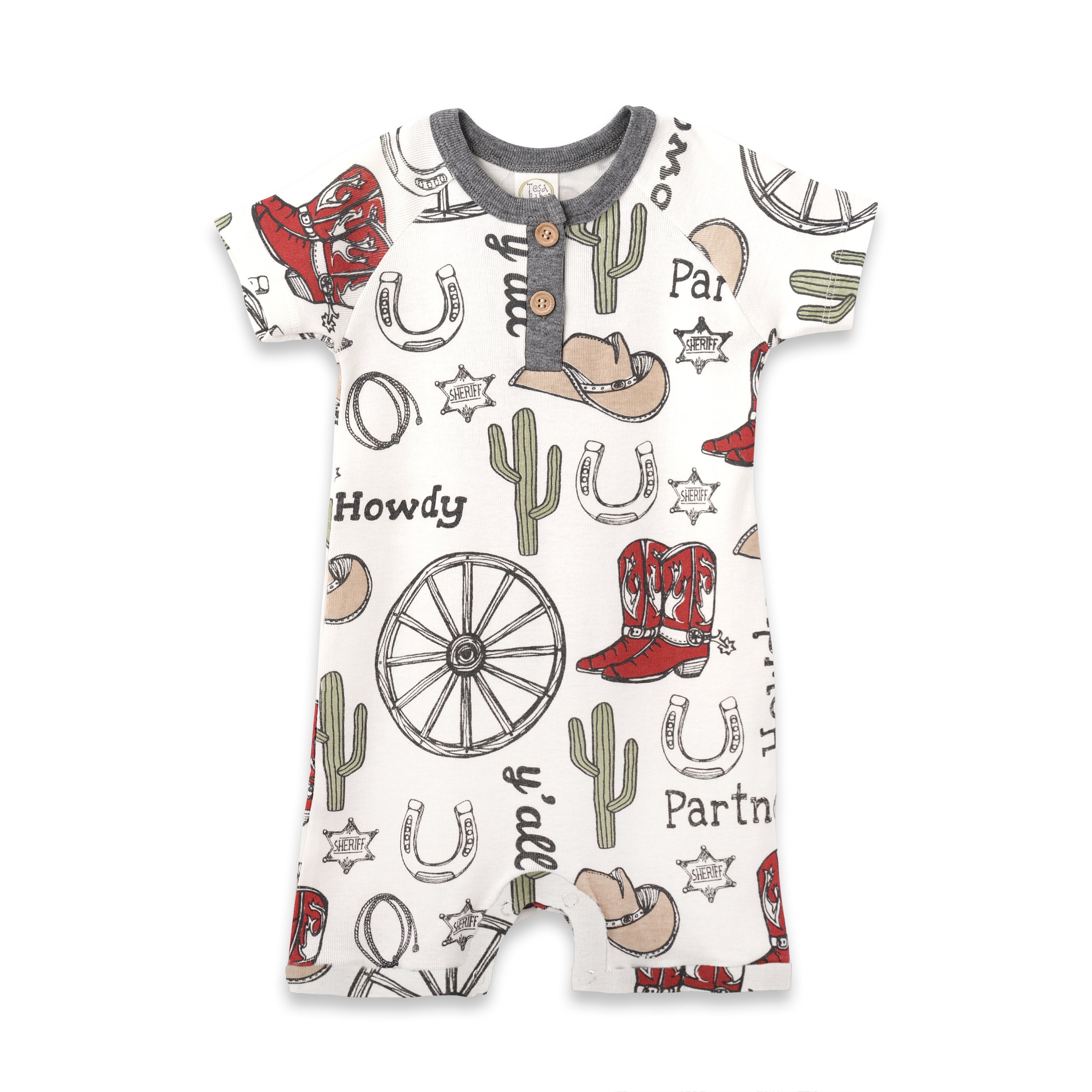 Howdy Partner Henley Romper