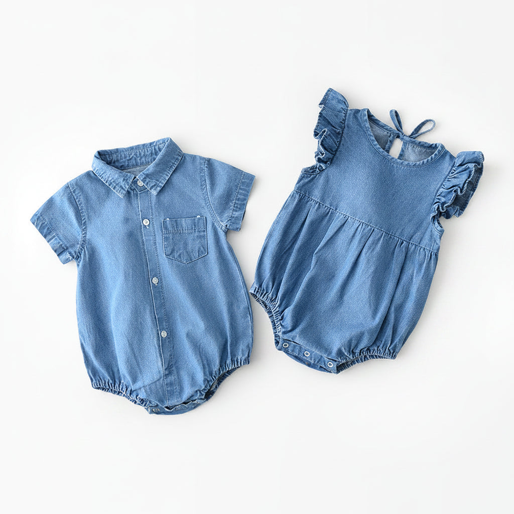 Western Denim Romper – Cowgirl or Cowboy