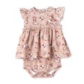 Wild Wrangler/Pink Western Skirted Bodysuit
