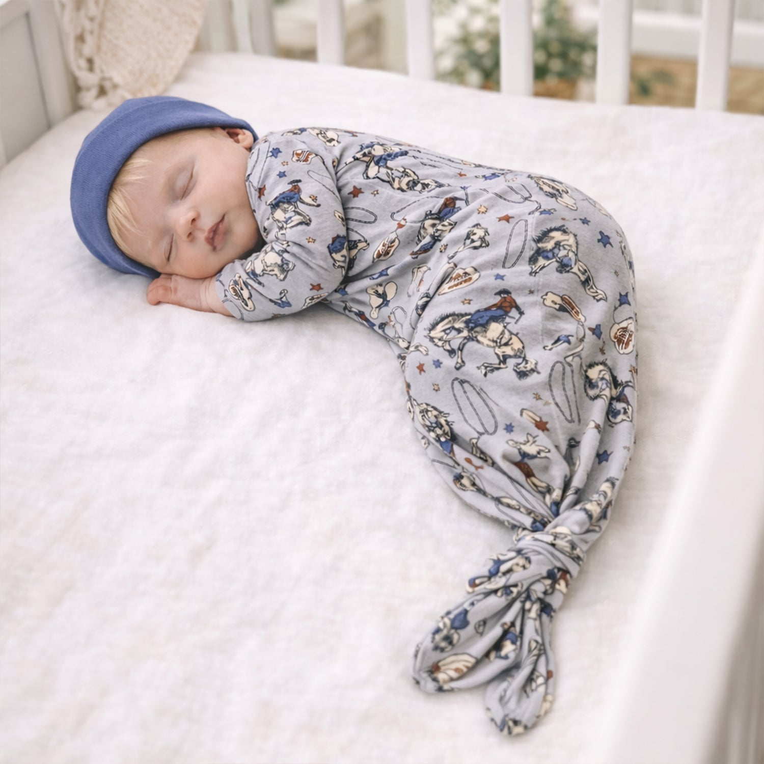 Western Cowboy Rodeo Baby Gown