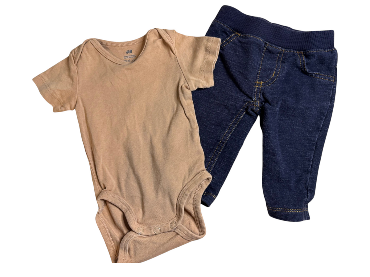 Preloved 3-Piece Sherpa Hoodie, Bodysuit & Pant Set
