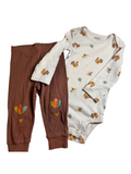 Preloved Carter's Baby Thanksgiving Turkey Bodysuit & Leggings