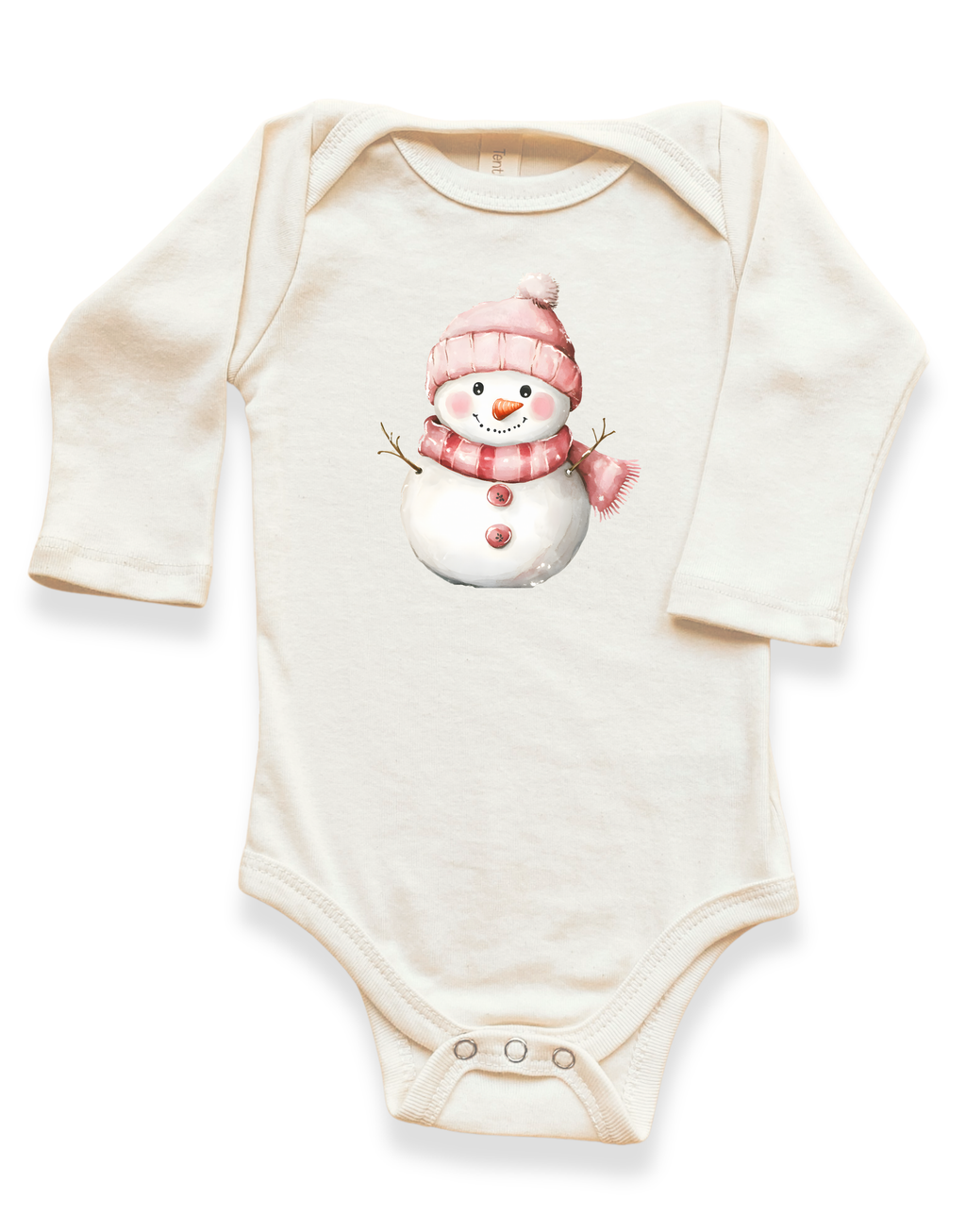 Snowman Organic Baby Bodysuit