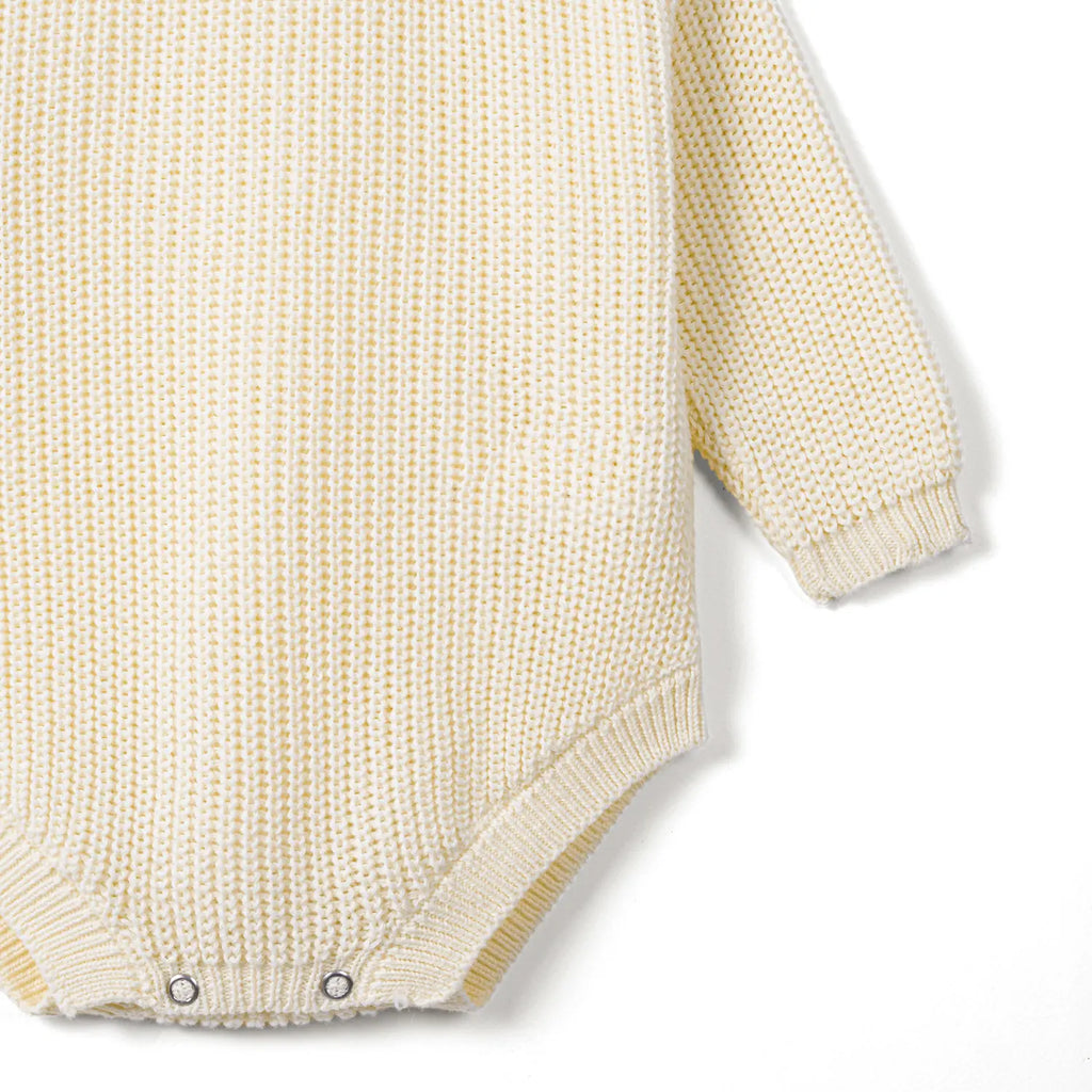Classic Knit Baby Romper