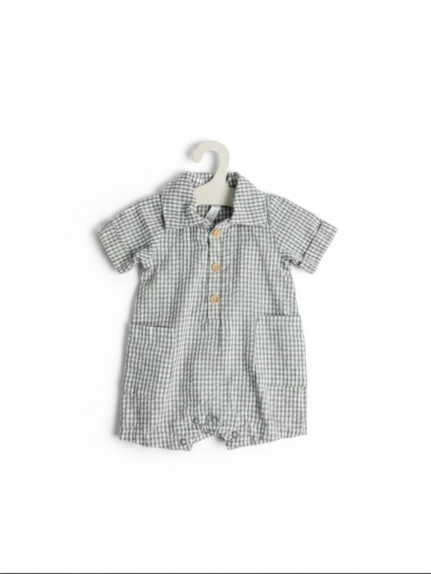 Preloved Plaid Romper