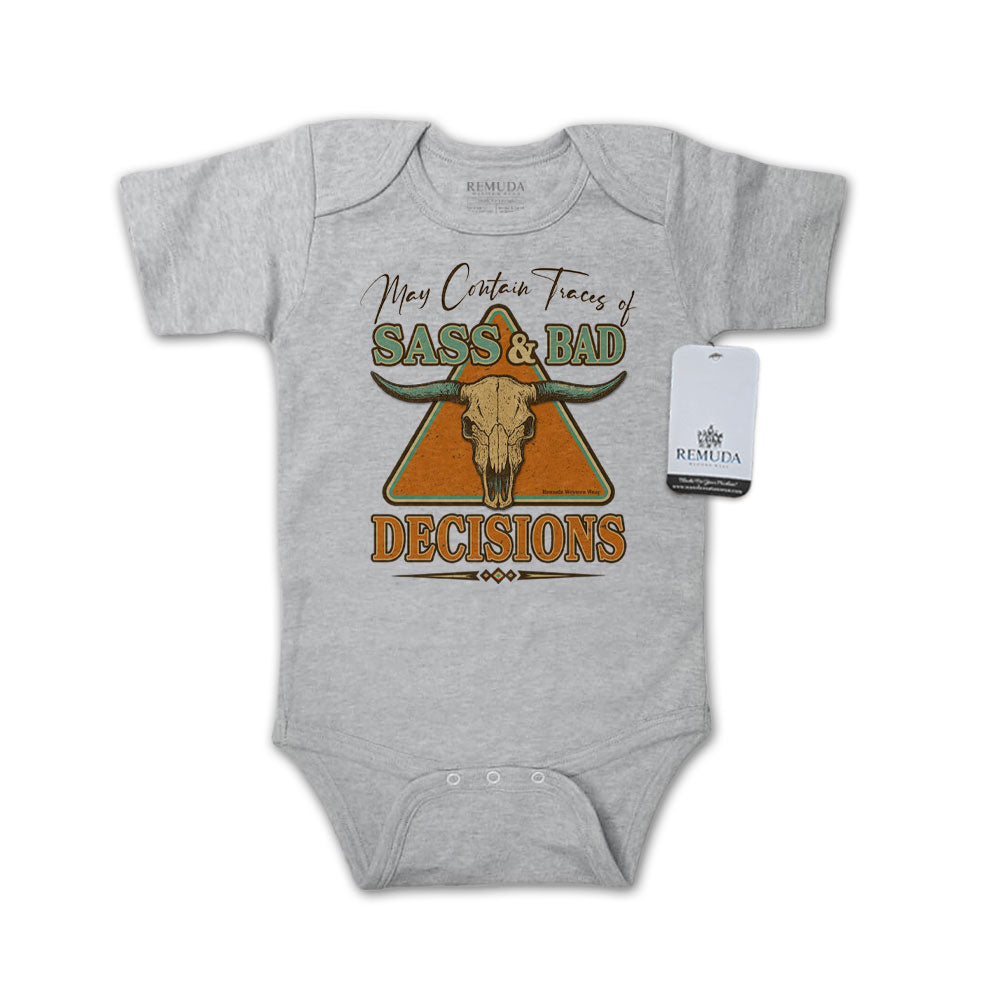 Sass & Bad Decisions - One Piece Western Romper