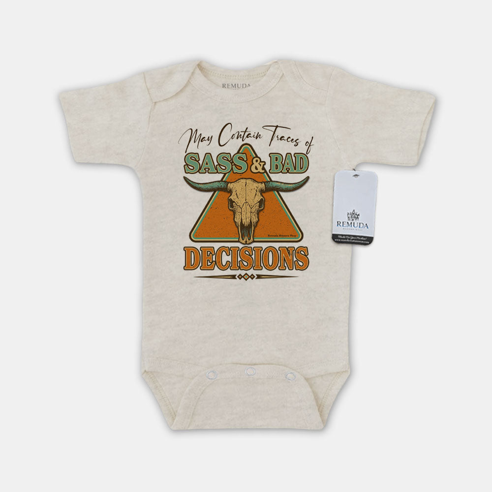 Sass & Bad Decisions - One Piece Western Romper