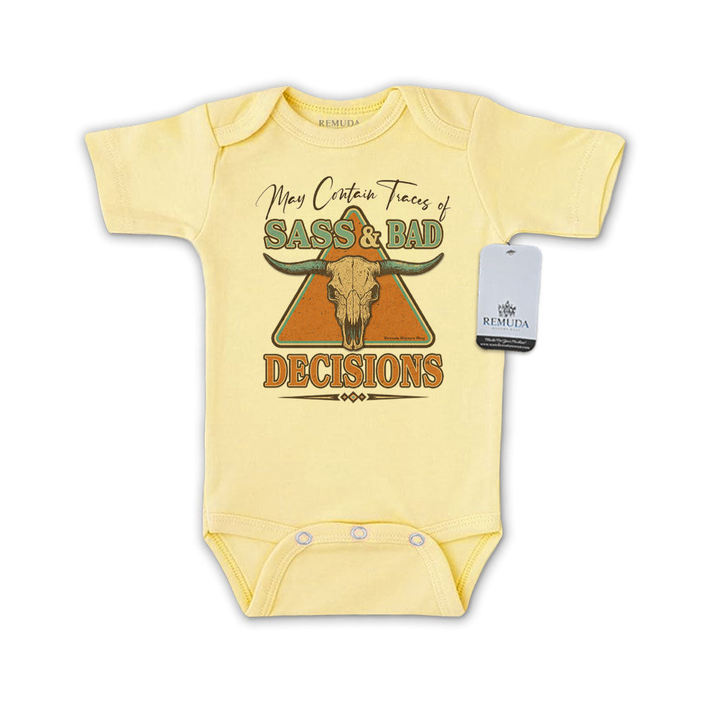 Sass & Bad Decisions - One Piece Western Romper