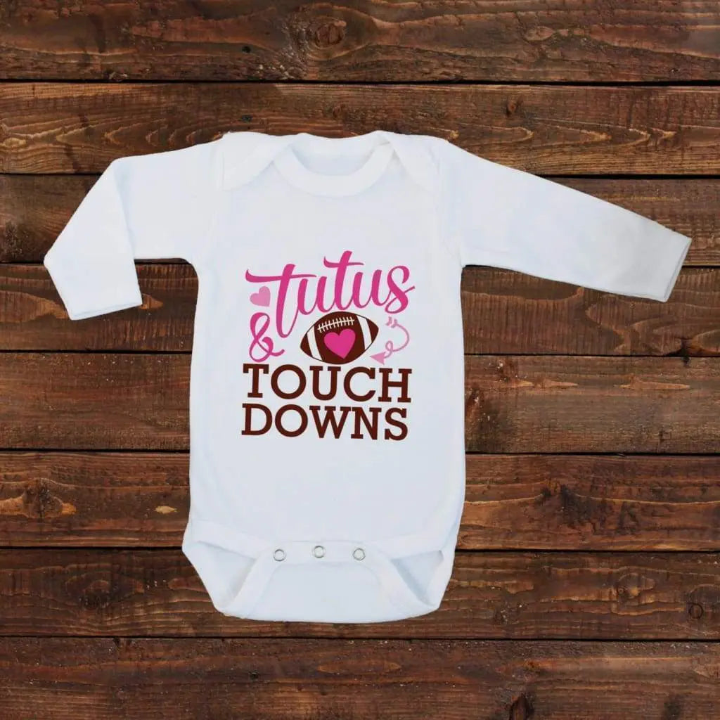 One Piece Bodysuit - Football Pink Tutus