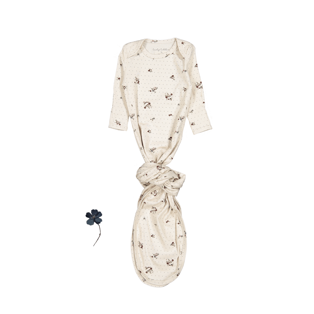 The Printed Baby Gown - Vintage Floral